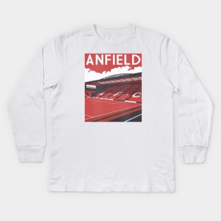 Vintage Anfield Kids Long Sleeve T-Shirt